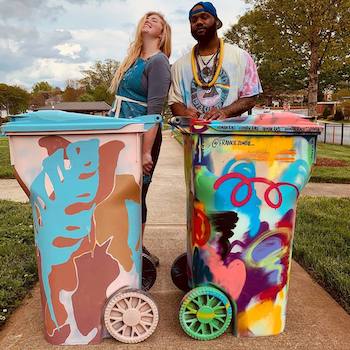 Artists Maggie and Frankie
